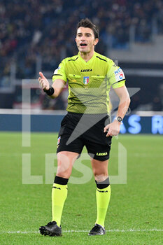 2021-12-13 - Alessandro Printer referee during the  Italian Football Championship League A 2021/2022 match between AS Roma vs Spezia Calcio at the Olimpic Stadium in Rome  on 13 December 2021. - AS ROMA VS SPEZIA CALCIO - ITALIAN SERIE A - SOCCER
