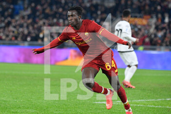 2021-12-13 - Felix Afena (AS Roma)  during the  Italian Football Championship League A 2021/2022 match between AS Roma vs Spezia Calcio at the Olimpic Stadium in Rome  on 13 December 2021. - AS ROMA VS SPEZIA CALCIO - ITALIAN SERIE A - SOCCER