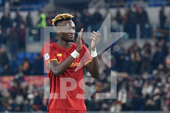 2021-12-13 - Tammy Abraham (AS Roma)  during the  Italian Football Championship League A 2021/2022 match between AS Roma vs Spezia Calcio at the Olimpic Stadium in Rome  on 13 December 2021. - AS ROMA VS SPEZIA CALCIO - ITALIAN SERIE A - SOCCER