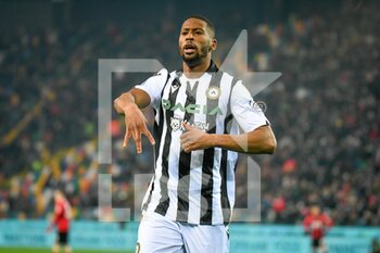 2021-12-11 - Udinese's Norberto Bercique Gomes Betuncal celebrates after scoring a goal 1-0 - UDINESE CALCIO VS AC MILAN - ITALIAN SERIE A - SOCCER