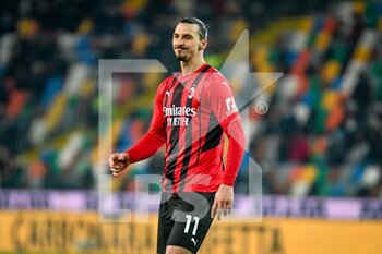 2021-12-11 - Milan's Zlatan Ibrahimovic portrait reactig - UDINESE CALCIO VS AC MILAN - ITALIAN SERIE A - SOCCER