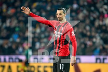 2021-12-11 - Milan's Zlatan Ibrahimovic portrait gestures - UDINESE CALCIO VS AC MILAN - ITALIAN SERIE A - SOCCER