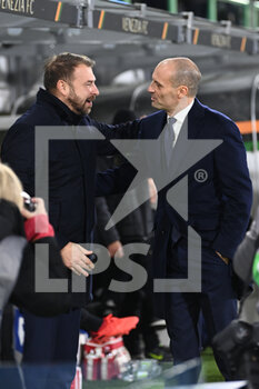2021-12-11 - Massimiliano Allegri (juventus trainer) meets Paolo Zanetti (Venezia FC trainer) - VENEZIA FC VS JUVENTUS FC - ITALIAN SERIE A - SOCCER