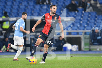 2021-12-17 - Milan Badelj (Genoa CFC)  during the  Italian Football Championship League A 2021/2022 match between SS Lazio vs Genoa CFC at the Olimpic Stadium in Rome on 17 December 2021. - SS LAZIO VS GENOA CFC - ITALIAN SERIE A - SOCCER