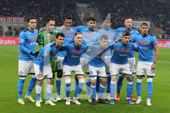 2021-12-19 - Team of SSC Napoli during the Serie A 2021/22 football match between AC Milan and SSC Napoli at Giuseppe Meazza Stadium, Milan, Italy on December 19, 2021 - AC MILAN VS SSC NAPOLI - ITALIAN SERIE A - SOCCER