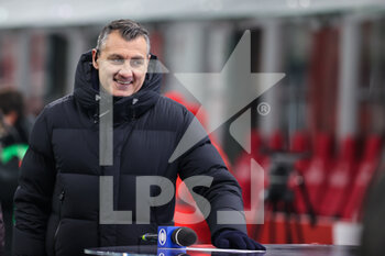 2021-12-19 - Christian Vieri during the Serie A 2021/22 football match between AC Milan and SSC Napoli at Giuseppe Meazza Stadium, Milan, Italy on December 19, 2021 - AC MILAN VS SSC NAPOLI - ITALIAN SERIE A - SOCCER