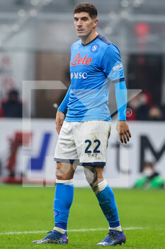 2021-12-19 - Giovanni di Lorenzo of SSC Napoli looks on during the Serie A 2021/22 football match between AC Milan and SSC Napoli at Giuseppe Meazza Stadium, Milan, Italy on December 19, 2021 - AC MILAN VS SSC NAPOLI - ITALIAN SERIE A - SOCCER