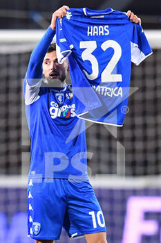 2021-12-22 - Nedim Bajrami (Empoli) celebrates after scoring a goal - EMPOLI FC VS AC MILAN - ITALIAN SERIE A - SOCCER