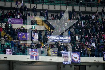 2021-12-22 - Fiorentina supporters - HELLAS VERONA FC VS ACF FIORENTINA - ITALIAN SERIE A - SOCCER