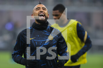 2021-12-22 - Arturo Vidal of FC Internazionale smiling during the Serie A 2021/22 football match between FC Internazionale and Torino FC at Giuseppe Meazza Stadium, Milan, Italy on December 22, 2021 - INTER - FC INTERNAZIONALE VS TORINO FC - ITALIAN SERIE A - SOCCER