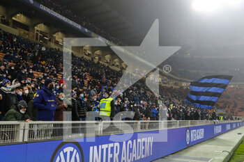 2021-12-22 - Supporters of FC Internazionale during the Serie A 2021/22 football match between FC Internazionale and Torino FC at Giuseppe Meazza Stadium, Milan, Italy on December 22, 2021 - INTER - FC INTERNAZIONALE VS TORINO FC - ITALIAN SERIE A - SOCCER