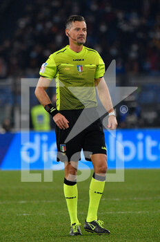 2021-12-22 - Piero Giacomelli referee during the  Italian Football Championship League A 2021/2022 match between AS Roma vs UC Sampdoria at the Olimpic Stadium in Rome  on 22 December 2021. - AS ROMA VS UC SAMPDORIA - ITALIAN SERIE A - SOCCER