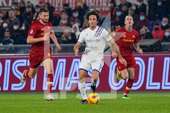 2021-12-22 - Tommaso Angelo (UC Sampdoria) during the  Italian Football Championship League A 2021/2022 match between AS Roma vs UC Sampdoria at the Olimpic Stadium in Rome  on 22 December 2021. - AS ROMA VS UC SAMPDORIA - ITALIAN SERIE A - SOCCER