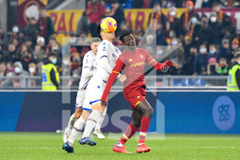 2021-12-22 - Felix Afena (AS Roma) during the  Italian Football Championship League A 2021/2022 match between AS Roma vs UC Sampdoria at the Olimpic Stadium in Rome  on 22 December 2021. - AS ROMA VS UC SAMPDORIA - ITALIAN SERIE A - SOCCER