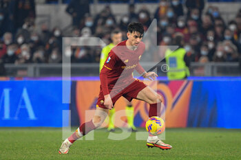 2021-12-22 - Roger Ibanez (AS Roma) during the Italian Football Championship League A 2021/2022 match between AS Roma vs UC Sampdoria at the Olimpic Stadium in Rome  on 22 December 2021. - AS ROMA VS UC SAMPDORIA - ITALIAN SERIE A - SOCCER