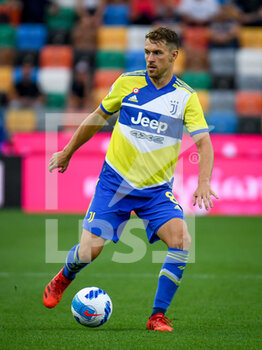 2021-08-22 - Aaron Ramsey (Juventus) portrait in action - UDINESE CALCIO VS JUVENTUS FC - ITALIAN SERIE A - SOCCER