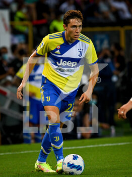 2021-08-22 - Federico Chiesa (Juventus) portrait in action - UDINESE CALCIO VS JUVENTUS FC - ITALIAN SERIE A - SOCCER