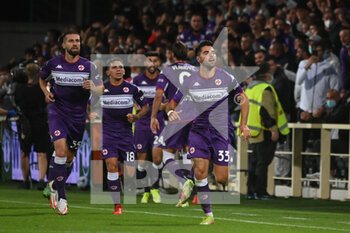2021-09-21 - Sottil Riccardo (Fiorentina) celebrates after scoring a gol 1-0 - ACF FIORENTINA VS INTER - FC INTERNAZIONALE - ITALIAN SERIE A - SOCCER