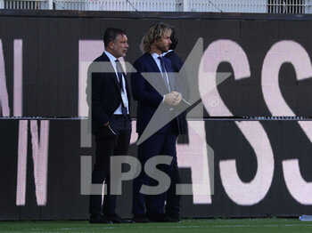2021-09-22 - PAVEL NEVDED VICE PRESIDENT OF JUVENTUS, CHERUBUNI FEDERICO Football Director - SPEZIA CALCIO VS JUVENTUS FC - ITALIAN SERIE A - SOCCER