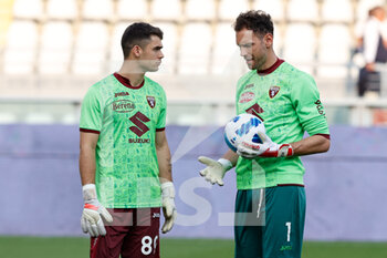 2021-09-23 - Etrit Berisha (Torino FC) and Luca Gemello (Torino FC) goalkeepers warm up - TORINO FC VS SS LAZIO - ITALIAN SERIE A - SOCCER