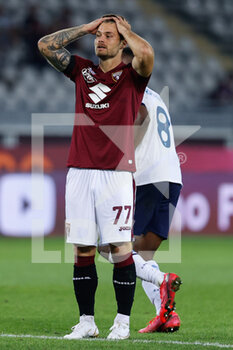 2021-09-23 - Karol Linetty (Torino FC) reaction after a missed goal opportunity - TORINO FC VS SS LAZIO - ITALIAN SERIE A - SOCCER