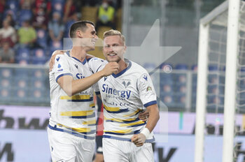 2021-09-25 - l'esultanza di 7 Antonin Barak -Verona dopo il gol su rigore - GENOA CFC VS HELLAS VERONA FC - ITALIAN SERIE A - SOCCER