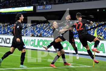 2021-10-28 - EXULATION INSIGNE (NAPOLI) AFTER SCORING THE PENALTY - SSC NAPOLI VS BOLOGNA FC - ITALIAN SERIE A - SOCCER