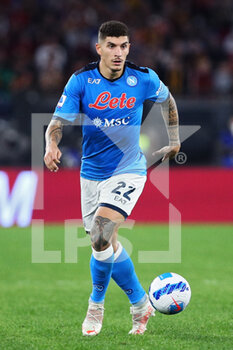2021-10-24 - Giovanni Di Lorenzo of Napoli in action during the Italian championship Serie A football match between AS Roma and SSC Napoli on October 24, 2021 at Stadio Olimpico in Rome, Italy - AS ROMA VS SSC NAPOLI - ITALIAN SERIE A - SOCCER