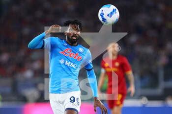 2021-10-24 - Zambo Anguissa of NApoli in action during the Italian championship Serie A football match between AS Roma and SSC Napoli on October 24, 2021 at Stadio Olimpico in Rome, Italy - AS ROMA VS SSC NAPOLI - ITALIAN SERIE A - SOCCER