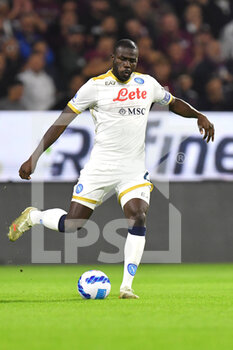 2021-10-31 - Napoli's defender Kalidou Koulibaly in action  - US SALERNITANA VS SSC NAPOLI - ITALIAN SERIE A - SOCCER