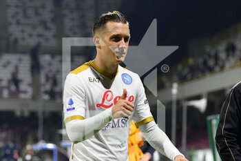2021-10-31 - Napoli's midfielder Piotr Zielinski jubilates at the end of the match - US SALERNITANA VS SSC NAPOLI - ITALIAN SERIE A - SOCCER