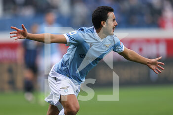 2021-10-30 - Pedro (S.S. Lazio) festeggia dopo aver segnato il gol dell’1-0 - ATALANTA BC VS SS LAZIO - ITALIAN SERIE A - SOCCER