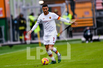 2021-11-07 - Roma's Lorenzo Pellegrini  portrait in action - VENEZIA FC VS AS ROMA - ITALIAN SERIE A - SOCCER