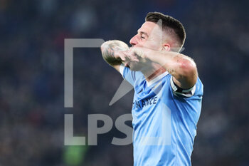 2021-11-20 - Sergej Milinkovic Savic of Lazio reacts during the Italian championship Serie A football match between SS Lazio and Juventus FC on November 20, 2021 at Stadio Olimpico in Rome, Italy - SS LAZIO VS JUVENTUS FC - ITALIAN SERIE A - SOCCER