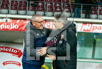 2021-12-02 - Coach Aurelio Andreazzoli (Empoli Fc) and Coach Ivan Juric (Torino Fc) during the Italian championship Serie A football match between Torino FC and Empoli FC on December 2, 2021 at Stadio Olimpico Grande Torino in Turin, Italy - TORINO FC VS EMPOLI FC - ITALIAN SERIE A - SOCCER