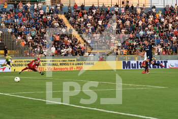 2021-08-27 - Il gol del 2-0 di Lorenzo Lucca (Pisa) - AC PISA VS US ALESSANDRIA - ITALIAN SERIE B - SOCCER