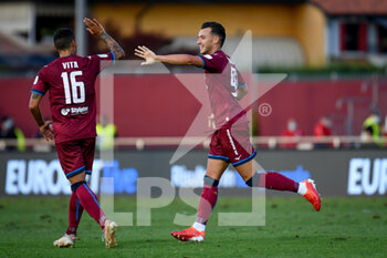 2021-08-29 - Esultanza di Enrico Baldini (Cittadella) dopo aver segnato il gol del 2-1 - AS CITTADELLA VS FC CROTONE - ITALIAN SERIE B - SOCCER