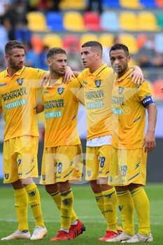 2021-10-02 - FROSINONE, ITALY - October 2 :  Players of Frosinone gestures  during the  Serie A soccer match between Frosinone and  Cittadella  at Stadio Benito Stirpe  on October 2,2021 in Frosinone Italy  - FROSINONE CALCIO VS AS CITTADELLA - ITALIAN SERIE B - SOCCER