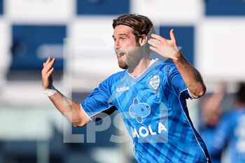 2021-11-06 - Matteo Solini (Como 1907) celebrates after scoring the 4-0 goal - COMO 1907 VS AC PERUGIA - ITALIAN SERIE B - SOCCER