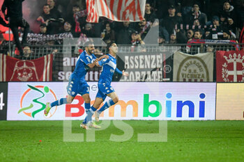 2021-11-20 - Massimo Bertagnoli (Brescia) celebrates after scoring a goal 1-2 - LR VICENZA VS BRESCIA CALCIO - ITALIAN SERIE B - SOCCER
