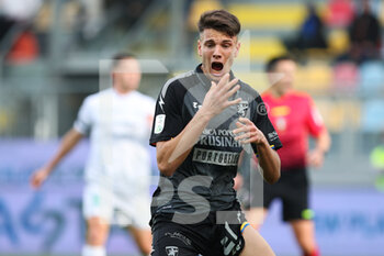 2021-11-27 - FROSINONE, ITALY - November 27 :  Daniel Boloca of Frosinone gestures during the  Serie A soccer match between Frosinone and  Pordenone  at Stadio Benito Stirpe  on November 27,2021 in Frosinone Italy  - FROSINONE CALCIO VS PORDENONE CALCIO - ITALIAN SERIE B - SOCCER