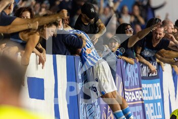 2021-10-02 - SALVATORE ESPOSITO (SPAL) AFTER THE GOAL OF LORENZO COLOMBO (SPAL) - SPAL VS PARMA CALCIO - ITALIAN SERIE B - SOCCER