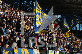 2021-11-20 - Frosinone fans during the Italian Serie B 2021/22 football match between Frosinone Calcio and US Lecce at the Benito Stirpe stadium in Frosinone, Italy on 20th November 2021 - FROSINONE CALCIO VS US LECCE - ITALIAN SERIE B - SOCCER