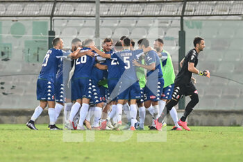 2021-09-29 - Esultanza goal 0-2 Daniele Paponi (SSC Bari)  - ACR MESSINA VS SSC BARI - ITALIAN SERIE C - SOCCER