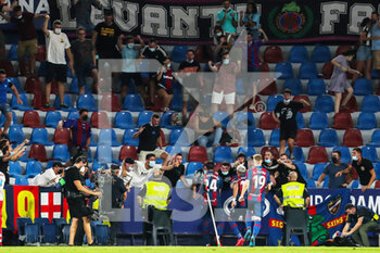 2021-08-22 - Jose Campana of Levante UD celebrates a goal with teammates during the Spanish championship La Liga football match between Levante UD and Real Madrid on August 22, 2021 at Ciutat de Valencia stadium in Valencia, Spain - Photo Ivan Terron / Spain DPPI / DPPI - LEVANTE UD VS REAL MADRID - SPANISH LA LIGA - SOCCER