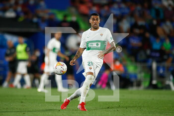 2021-09-13 - Omar Mascarell of Elche in action during the spanish league, La Liga Santander, football match played between Getafe CF and Elche CF at Coliseo Alfonso Perez stadium on September 13, 2021, in Getafe, Madrid, Spain - GETAFE CF VA ELCHE CF - SPANISH LA LIGA - SOCCER