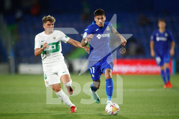 2021-09-13 - Mathias Olivera of Getafe in action during the spanish league, La Liga Santander, football match played between Getafe CF and Elche CF at Coliseo Alfonso Perez stadium on September 13, 2021, in Getafe, Madrid, Spain - GETAFE CF VA ELCHE CF - SPANISH LA LIGA - SOCCER