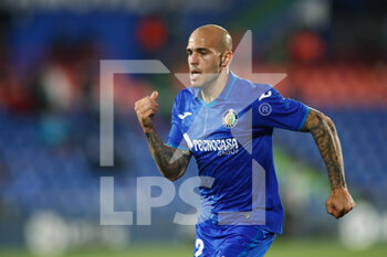 2021-09-13 - Sandro Ramirez of Getafe in action during the spanish league, La Liga Santander, football match played between Getafe CF and Elche CF at Coliseo Alfonso Perez stadium on September 13, 2021, in Getafe, Madrid, Spain - GETAFE CF VA ELCHE CF - SPANISH LA LIGA - SOCCER