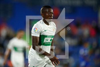 2021-09-13 - Helibelton Palacios of Elche looks on during the spanish league, La Liga Santander, football match played between Getafe CF and Elche CF at Coliseo Alfonso Perez stadium on September 13, 2021, in Getafe, Madrid, Spain - GETAFE CF VA ELCHE CF - SPANISH LA LIGA - SOCCER