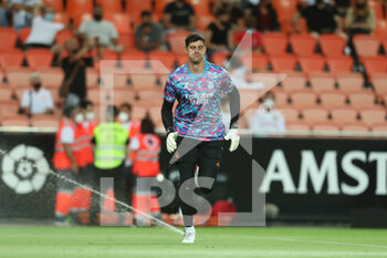 2021-09-19 - Thibaut Courtois of Real Madrid CF during the Santander League match between Valencia CF and Real Madrid CF at the Mestalla Stadium on September 11, 2021, in Valencia, Spain. Photo Ivan Terron / SpainDPPI / DPPI - VALENCIA CF VS REAL MADRID CF - SPANISH LA LIGA - SOCCER